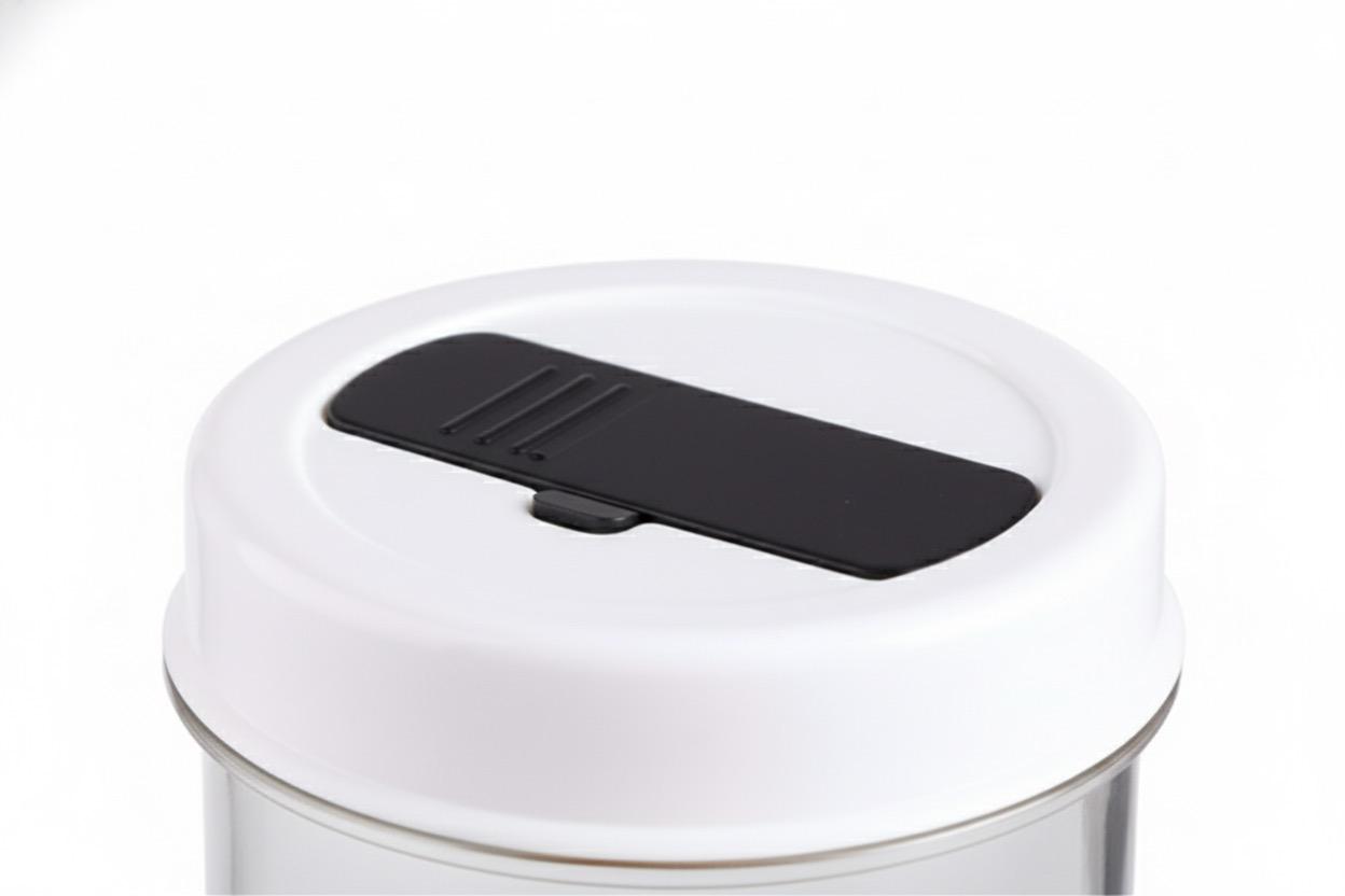 Olive and Pickle Strainer Jar - Hourglass Flip Container with Built-In Strainer for Airtight Food Storage