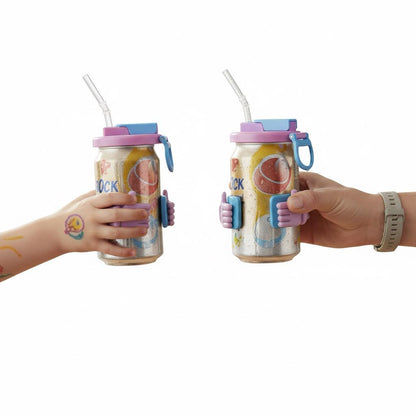 Soda Can Lid with Silicone Straw – BPA-Free Reusable Can Cover for Soda, Beer, Juice & Canned Beverages